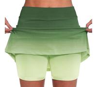 Deporte Casual Rock Gradiente Cintura Media Culottes Pantalones de Tenis Falda Negra Maxi Falda, camuflaje, XXL