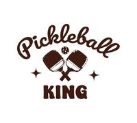 Deporte de pádel dinámico con un emocionante paquete de pickleball Pegatinas de pared de vinilo 57.6x78.4cm Incluye kit de película de transferencia Café