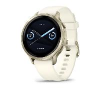 Garmin Venu 4, 41 mm, Smartwatch Premium con GPS, Pantalla táctil AMOLED, Diseño de Acero Inoxidable, Linterna LED, Funciones avanzadas de Salud y Forma física, 10 días de autonomía, Dorado