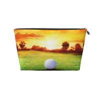 Deporte Golf Pelota Atardecer Árbol, Bolsa de artículos de tocador Bolsa de Maquillaje Bolsa de cosméticos Bolsa de artículos de tocador de Viaje portátil