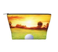Deporte Golf Pelota Atardecer Árbol, Bolsa de artículos de tocador Bolsa de Maquillaje Bolsa de cosméticos Bolsa de artículos de tocador de Viaje portátil