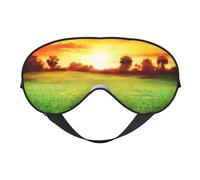 Deporte Golf Pelota Atardecer Árbol, Cubreojos completos Antifaz bloqueador de luz Antifaz para dormir Antifaz suave con los ojos vendados Noche