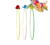 Deportes acuáticos a través de los anillos, sumergible a través de los anillos, 3 divertidos juguetes de piscina, anillos flotantes de alta estabilidad círculos de natación para la práctica de buceo