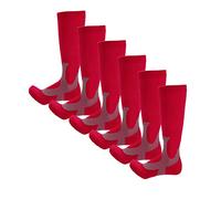 Deportes Al Aire Libre Corriendo Escalada Montando Tobillo Calcetines De Compresión De Pantorrilla L/Xl Rojo * 3 Pares