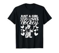 Deportes Amantes del Hockey sobre Hielo Solo una Chica Que ama el Hockey Camiseta