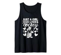 Deportes Amantes del Hockey sobre Hielo Solo una Chica Que ama el Hockey Camiseta sin Mangas