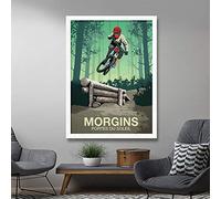 Deportes De Invierno,Bicicleta,Arte,Póster,Pintura En Lienzo,Impresiones De Viaje Vintage,Ciclismo De Carreras,Paisaje De Montaña,Pintura,Carteles Para La Habitación De Los Adolescentes-40X60Cm
