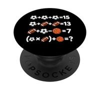 Deportes Matemáticas Humor Atletas Ecuaciones Fan PopSockets PopGrip Adhesivo
