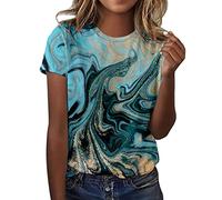 Deportes Mujer Ofertas Señoras Primavera Verano Impreso Casual Camiseta Top Señoras Cuello Redondo Manga Corta Camiseta Top Señoras Verano Camiseta Top Señoras Elegante Y Sofi Top Ganchillo Ofertas
