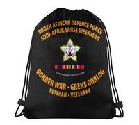 Deportes Saco De Gimnasio Veterano De La Guerra Fronteriza De La Fuerza De Defensa De Sudáfrica Deporte Mochila Gracioso Gym Bag para Colegio, Viajes, Playa
