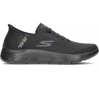 Skechers Go Walk Flex Hands Up - Zapatos sin Cordones con Manos Libres, Negro/Negro, 45 EU