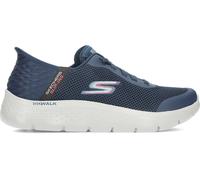 Skechers - Zapatillas Flexibles sin Cordones para Hombre, Calzado fácil sin Manos, para Caminar, Marino, 43 EU