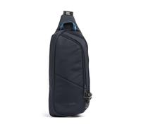 Deportiva y sostenible, la riñonera Pacsafe Action está fabricada con poliéster reciclado repelente al agua y un acabado libre de PFC y PVC, lo que la convierte en una opción ecológica para los explor