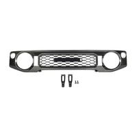 Deportivas Doble listón Rejilla De Riñón Malla Negra Para Suzuki Para Jimny JB64 JB74W 2019 2020 Accesorios Parrilla Delantera Estilo Deportivo Con Luces LED