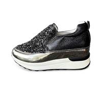 Deportivas Mujer Zapatillas Brillantes Mujer Marrones Zapatos Elegantes Negro Flamenco con Clavos De Novia Boda Comodos Zapato Dorado Fiesta Dorados Dama Baile Doradas Casual Women Shoes Leopardo