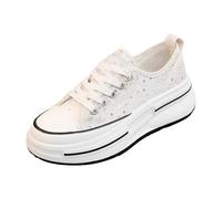 Deportivas Mujer Zapatillas Brillantes Mujer Zapatos Otoño Antideslizantes Ancho Especial Fiesta Abotinadas Marrones Casual Beige con Cuña Tenis Blancas Vestir Boda Invitada Tacones Blancos Añadir