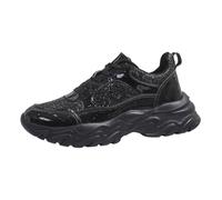 Deportivas Mujer Zapatos Vintage Mujer Zapatillas para Caminar Piel Respetuosas Tenis Ancho Especial Fiesta Women Shoes De con Plataforma 38 Bota Grises Antideslizantes Comodos Ajustables Fascitis