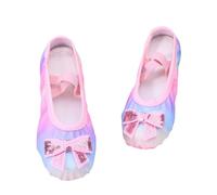 Deportivas Niña - Zapatillas Blancas Niña Zapatillas De Ballet con Suela De Cuero Partido para Niños Y Adultos (Light Purple 45-5 Years)