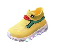 Deportivas Niña - Zapatillas Niña Scarpe Da Bambino Decorazione Anatra Scarpe Da Passeggio Leggere A Led Scarpe Da Corsa per Bambini (Yellow 22)