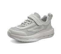 Deportivas Niño Zapatos Deportivos De Tejido Volador De Color Sólido Transpirables De Red para Niños Y Niñas Zapatos Casuales Ligeros De Suela Blanda para La Escuela (Grey 39 Big Kids)