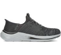 Skechers Garner Newick, Sin Cordones Hombre, Black Textile/Synthetic, 44 EU