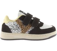 victoria Basket Tiempo Efecto Piel & Piezas Fantasía & Serraje & Tiras Adherentes 1124126 para Niñas Antracita 29