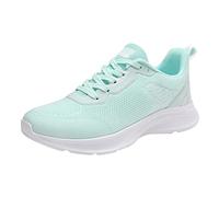Deportivas Running Mujer - Pareja De Modelos De Primavera Y Otoño Nueva Versión Coreana Zapatos Transpirables Ligeros para Correr para Estudiantes Zapatos Deportivos Informales De Malla (Green 37)