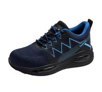 Deportivas Zapatos Revolución 5 para Mujer Zapatos de Trabajo Ligeros Zapatos Deportivos con Puntera de Acero Zapatos Protectores Transpirables Antideslizante Zapatos de Media Temporada, turquesa, 44