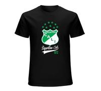 Deportivo Cali de Colombia Futbol Soccer Camiseta Unisex Camiseta Hombre 's Black, Negro , 3XL
