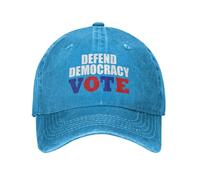 Deportivo Gorra de béisbol Voto por la Defensa de la Democracia Sombrero Ocio Transpirable Gorra Deportiva para Pesca Verano Tenis Deporte
