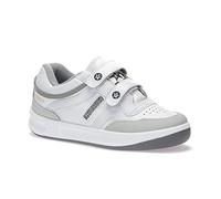 Deportivo trabajo PAREDES, Estrella velcro piel blanco, SRA