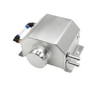 Depósito Agua Expansión Tanque Agua De Recuperación 1L O 2L Depósito Refrigerante Desbordamiento Radiador Aleación Aluminio Depósito Universal Pulido Accesorios Coche(Silver 1L)