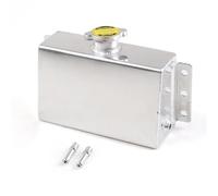 Depósito Agua Expansión Tanque De Expansión Refrigerante Aluminio Universal 1 L Depósito Desbordamiento Aceite Combustible(Silver)