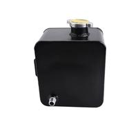 Depósito Botella Tanque Agua Recuperación Desbordamiento Radiador Refrigerante Aluminio 2,5 L Botella Expansion Completa(Negro)