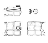 NRF Depósito de compensación de refrigerante EASY FIT 454015 para Ford, Mazda y Volvo