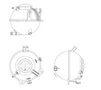Depósito compensación, refrigerante 454082 NRF para VW SEAT SKODA AUDI