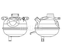 Depósito compensación, refrigerante blanco CRT 7 000S MAHLE para OPEL CORSA B