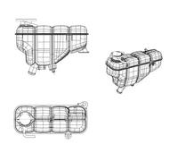 NRF Depósito de compensación EASY FIT 454037 para refrigerante