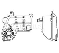 Depósito compensación, refrigerante negro CRT 26 000S MAHLE para AUDI A6 C5