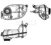 MAHLE CRT 65 000S BEHR - Depósito de compensación
