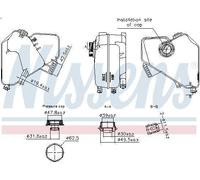 Depósito compensación, refrigerante NISSENS 996322 para KA (RU8) 1.2 2008-2016