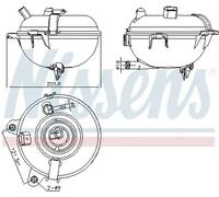Depósito de compensación, refrigerante NISSENS 996130