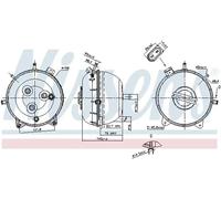 Depósito compensación, refrigerante Plástico 996134 NISSENS para VW MULTIVAN T5