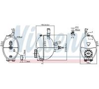 Depósito compensación, refrigerante Plástico 996159 NISSENS para MERCEDES-BENZ