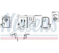Depósito compensación, refrigerante Plástico 996168 NISSENS para MINI MINI