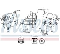Depósito compensación, refrigerante Plástico 996207 NISSENS para MERCEDES-BENZ