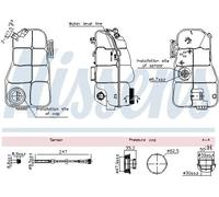 NISSENS 996216 Depósito compensación, refrigerante