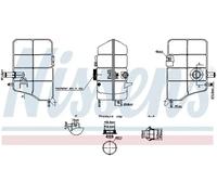Depósito compensación, refrigerante Plástico 996254 NISSENS para FORD RANGER