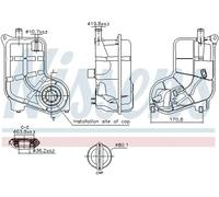 NISSENS 996287 Depósito compensación, refrigerante