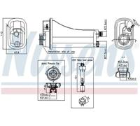 Depósito compensación, refrigerante Plástico 996290 NISSENS para BMW 3 3 Coupé 7